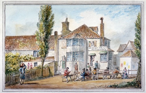 The Queen's Head and Artichoke Inn, Regents Park, London, c1810. Artist: George Shepherd