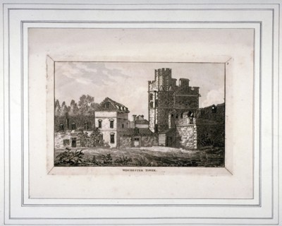 The tower at the Bishop of Winchester's palace, Southwark, London, 1804. Artist: Anon