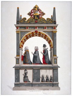 Monument to Alderman Richard Humble and family, St Saviour's Church, Southwark, London, c1700. Artist: Anon