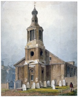 Church of St Anne, Dean Street, Soho, London, 1828. Artist: George Shepherd