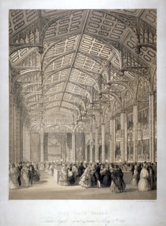Free Trade Bazaar in Covent Garden Theatre, London, 1845. Artist: Day & Haghe