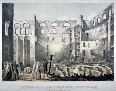 Royal Italian Opera House, Covent Garden, London, 1856. Artist: Anon