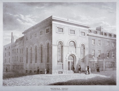 Whitefield Chapel on Charles Street, Westminster, London, c1841. Artist: George Scharf