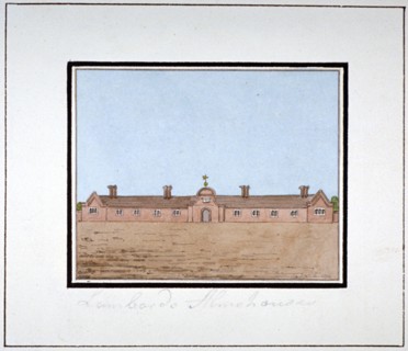 The Lambarde Almshouses, Greenwich Park, London, c1790. Artist: Anon