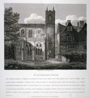 Church of St Katherine by the Tower, Stepney, London, 1810. Artist: W Preston