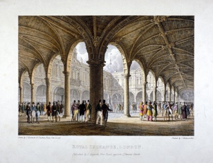Royal Exchange, City of London, 1788. Artist: Anon