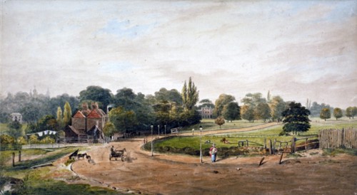 Lordship Lane, Camberwell, London, c1860. Artist: JC Mandy
