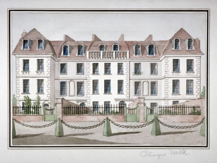 Houses at Cheyne Walk, Chelsea, London, c1850. Artist: Anon