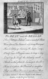 Fable V, the beau and the beggar ...', c1770. Artist: I Smith