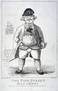'The Fish-Street macaroni', 1772. Artist: James Bretherton