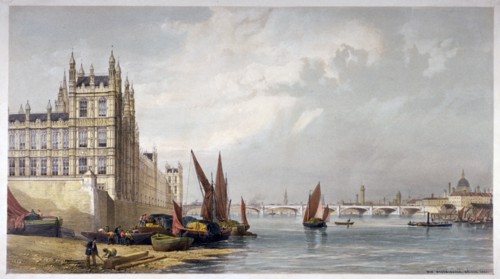 Westminster Bridge, London, 1863. Artist: Anon