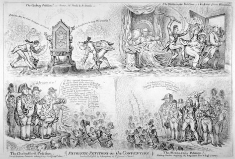 'Patriotic-Petitions on the Convention', 1808. Artist: James Gillray