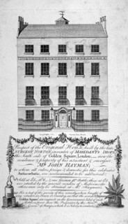 House in Golden Square, Westminster, London, c1790. Artist: Long