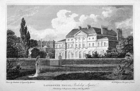 Lansdowne House in Berkeley Square, Mayfair, London, 1808. Artist: S Sparrow