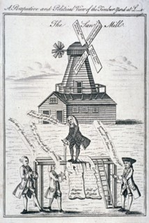 'A perspective and political view of the timber-yard at L-e', 1769. Artist: Anon