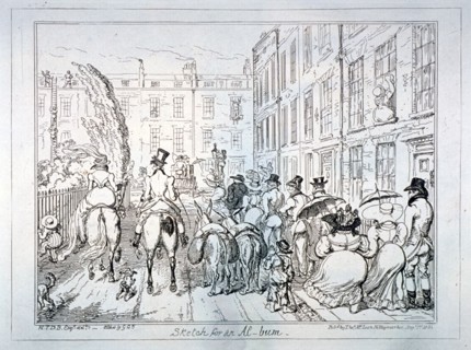 Sketch for an Al-bum', 1835. Artist: George Cruikshank