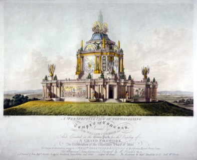 Temple of Concord, Green Park, Westminster, London, 1814. Artist: J Jeakes