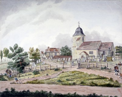 St Pancras Old Church, London, 1761. Artist: William Pennington
