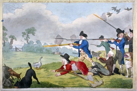 'London sportsmen, or the Cockney's journal of the first of September', 1821. Artist: Anon