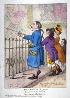 'John Rosedale, mariner, exhibitor of the hall of Greenwich Hospital', 1807. Artist: Thomas Rowlandson