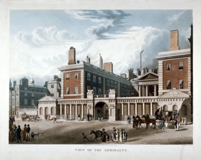 The Admiralty, Whitehall, Westminster, London, 1818. Artist: Joseph Constantine Stadler