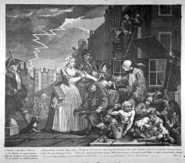 Plate IV of A Rake's Progress, 1735. Artist: William Hogarth