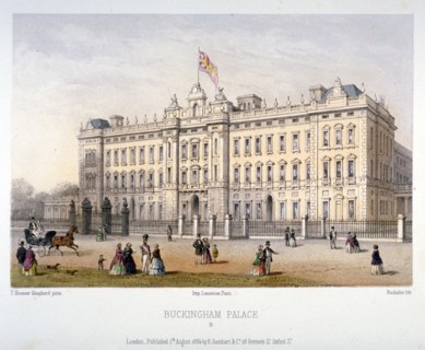 Buckingham Palace, Westminster, London, 1854. Artist: Charles Claude Bachelier