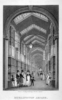 Burlington Arcade, Westminster, London, c1825. Artist: Henry Sargant Storer