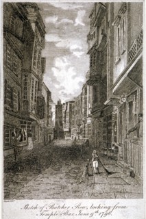 Butcher Row, Westminster, London, 1796. Artist: Edward Dayes
