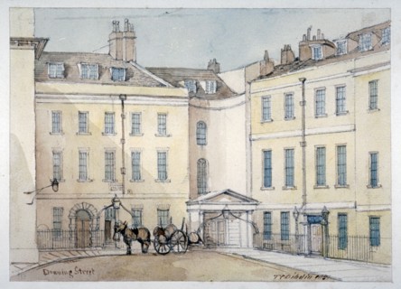 View of Downing Street, Westminster, London, 1851. Artist: Thomas Colman Dibdin