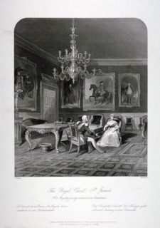 The Royal Closet in St James's Palace, Westminster, London, c1840. Artist: Harden Sidney Melville