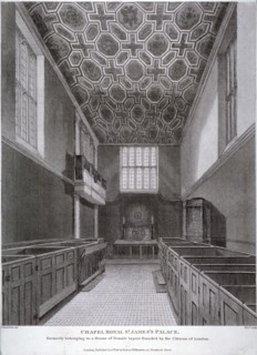 Interior view of the Chapel Royal in St James's Palace, Westminster, London, 1816. Artist: William Wise