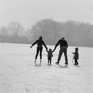 Skating in Richmond Park, London, 1962-1964