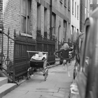Girl skipping, London, 1960-1965