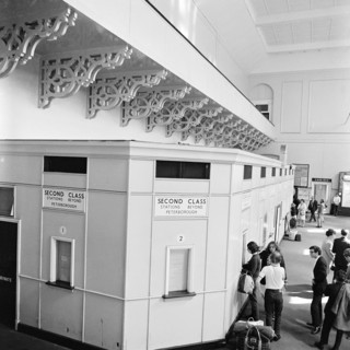 The booking hall, King's Cross Station, London, 1960-1972