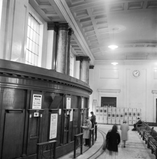 Ticket office, Waterloo Station, London, 1960-1972