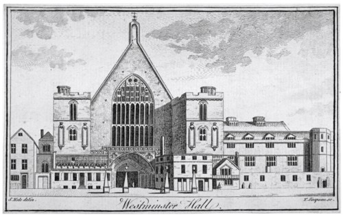 View of Westminster Hall from New Palace Yard, London, 1740. Artist: Thomas Simpson