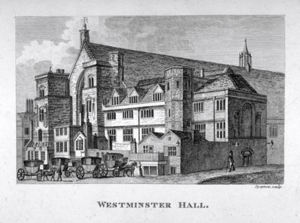 View of Westminster Hall from New Palace Yard, London, c1800. Artist: S Sparrow