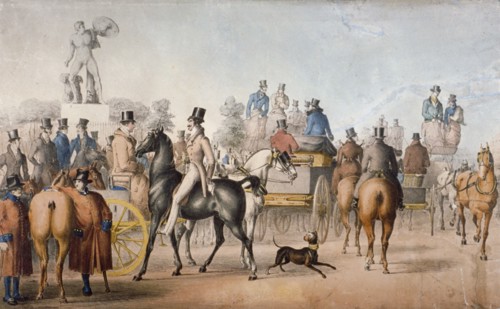 The Park. 'Twas post meridian half past four'', c1827. Artist: C Henderson