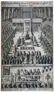 Trial and execution of Viscount Stafford, London, 1680. Artist: Anon