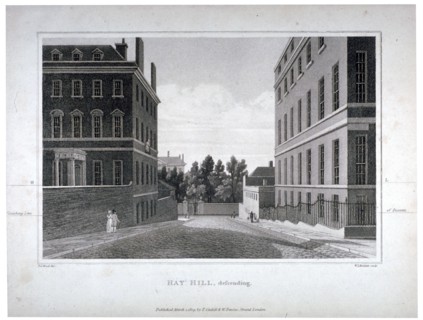 Hay Hill, Westminster, London, 1809. Artist: William James Bennett