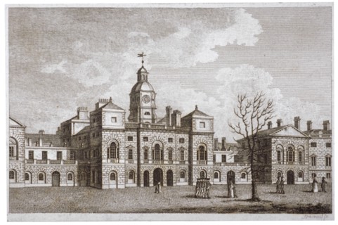 View of the parade at Horse Guards, Westminster, London, c1800. Artist: S Sparrow