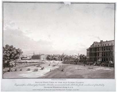 South-west view of Horse Guards, Westminster, London, 1809. Artist: William Fellows