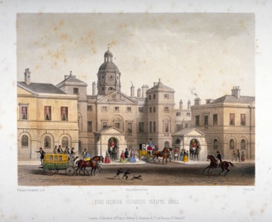 Horse Guards, Westminster, London, 1854. Artist: Deroy