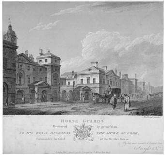 Horse Guards, Westminster, London, 1795. Artist: Thomas Medland
