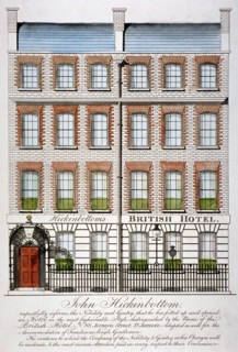 View of the British Hotel, Jermyn Street, London, c1820. Artist: Anon