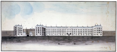 King's Bench Prison, Southwark, London, c1800. Artist: James Campling