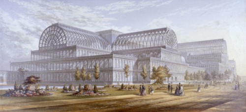 View of the Crystal Palace and its surrounding park, Sydenham, Bromley, London, 1854. Artist: Anon