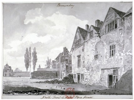 North front of Bermondsey House, London, 1816. Artist: John Chessell Buckler