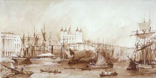 Tower of London, Stepney, London, c1840. Artist: William Parrott